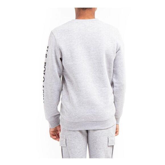 Nwt U.S. Polo Assn. Boys Sz 8 Print Sleeve Fleece Crewneck Sweatshirt - Picture 6 of 8